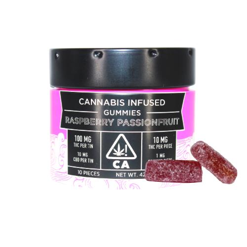 Raspberry [live Resin] 0.1g Gummy from Emerald Sky on