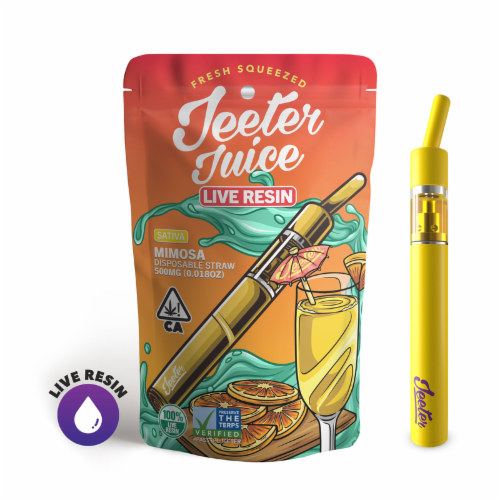 Mimosa Live Resin Disposable Straw 0.5g Vape Pen from Jeeter